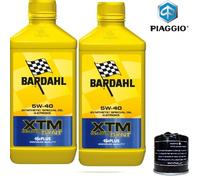 TAGLIANDO 2Lt OLIO XTM SYNT 5w40 + FILTRO PIAGGIO VESPA ET4 125 2000-2005