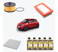 Tagliando 3 Filtri RENAULT TWINGO 900 TCE 90 90LPG 95 110 cv DAL 2014 +5 LT OLIO