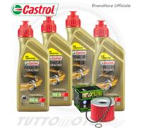 TAGLIANDO 4 CASTROL POWER 1 RACING 10W40 FILTRO OLIO KAWASAKI KZ 1100 1981-1984