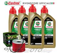 TAGLIANDO 4 L CASTROL POWER 1 RACING 10W40 + FILTRO OLIO TRIUMPH TRIDENT 750 96