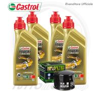 TAGLIANDO 4 L CASTROL POWER 1 RACING 10W50 FILTRO OLIO BMW K 1300 R DYNAMIC 2014