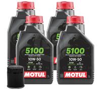 TAGLIANDO 4LT OLIO MOTUL 5100 10W50 + FILTRO TRIUMPH DAYTONA 675 2007-2012