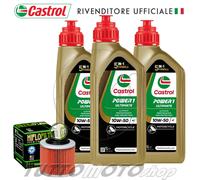 Tagliando APIRLIA Pegaso 650 Cube 2000 2001 Kit Olio Castrol Racing 10W50 Filtro