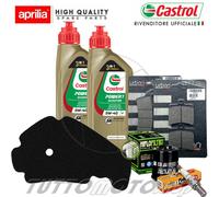 Tagliando APRILIA Scarabeo 250 IE E3 2008 2009 Kit Olio Castrol Scooter 5W40 4T