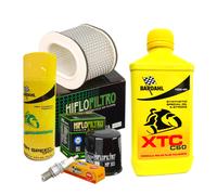 Tagliando Bardahl XTC 10W40 filtro olio aria candele spray Yamaha FZR/YZF 1000