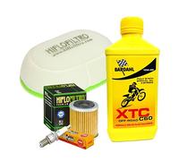 Tagliando Bardahl XTC Off-Road 10W40 filtro olio aria candela Yamaha XT/TT 350