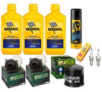 Tagliando Bardahl XTM 20W50 filtro olio 2 aria candele spray Suzuki Marauder 800