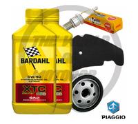Tagliando Beverly Scarabeo 400 500 Bardahl XTC 5W40 filtro olio aria candela NGK