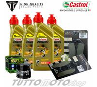 TAGLIANDO CASTROL 15W50 FILTRO PASTIGLIE TRIUMPH BONNEVILLE 800 2003 2004