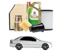 Tagliando compatibile con MERCEDES-BENZ C 220 CDI 105 kw Diesel 2000-2007 - 7 Litri di olio + 4 Filtri