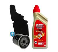 TAGLIANDO DERBI BOULEVARD 125/150 2008 2012 CASTROL 5W40 FILTRI ORIGINALI