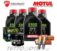Tagliando DUCATI Hypermotard 796 2009 2010 2011 2012 / Motul 5100 Filtro Candele