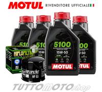 Tagliando DUCATI Hyperstrada 939 2016 2017 2018 2019 MOTUL 5100 15w50 + FILTRO