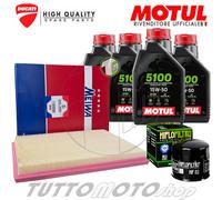 Tagliando DUCATI Monster 800 ie-Dark 2003 2004 2005 Kit Olio Motul 5100 + Filtri