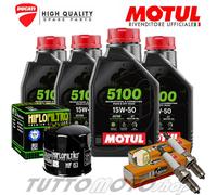 Tagliando DUCATI Multistrada V2-V2 S 937cc 2022 / Olio Motul 5100 Filtro Candele