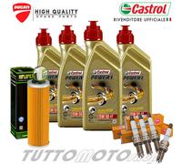 Tagliando DUCATI Panigale 959-V2 955cc 2016-2021 / Castrol 15W50 Filtro Candele