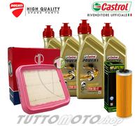 Tagliando DUCATI Panigale S-R 1199cc 2012 2013 / Kit Olio Castrol 15W50 Filtri