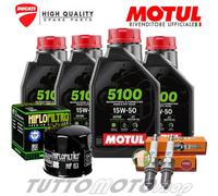 Tagliando DUCATI Scrambler Sixty2 400 2018 2019 / Olio Motul 5100 Filtro Candele