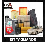 Tagliando Fiat 600 Seicento 0.9 kit 3 filtri + 4lt litri olio Selenia 20K 900