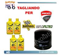 TAGLIANDO FILTRO OLIO + 4LT BARDAHL XTC C60 10W40 DUCATI 999 R 2005 2006