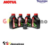 TAGLIANDO FILTRO OLIO ORIGINALE MOTUL 5100 10W30 TRIUMPH 675 STREET TRIPLE 2015