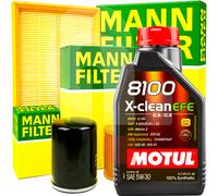 Tagliando Ford C-Max Focus MK2 1.6 1.8 2.0 3 Filtri Mann + 5Lt Olio Motul 5w30