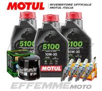 Tagliando HONDA CB 650 F 2014 2015 2016 2017 2018 (3 5100 10W30 Filtro candele)