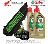 Tagliando HONDA Forza 300 2013-2017 / Castrol Power1 Scooter 10W30 + Filtri