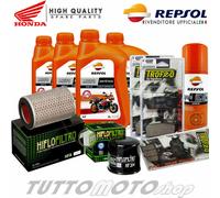 Tagliando HONDA Hornet 600 2004 2005 / Olio Repsol + Filtri + Pastiglie + Grasso