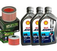 TAGLIANDO HONDA NX/650 DOMINATOR SHELL ADVANCE 10W40 FILTRI HIFLO 1996