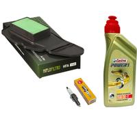 TAGLIANDO HONDA PCX 150 2012 AL 2018 CASTROL 15W50 FILTRO ARIA HIFLO CANDELA