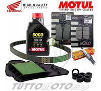 TAGLIANDO HONDA SH 125 i start&stop 2013 2014 2015 OLIO CINGHIA RULLI PASTIGLIE