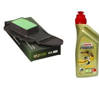 TAGLIANDO HONDA SH 125 MODE CASTROL 10W40 FILTRO ARIA HIFLO 2016