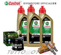 Tagliando HONDA Transalp 700 2009 2010 / Kit Olio Castrol Racing Filtro Candele