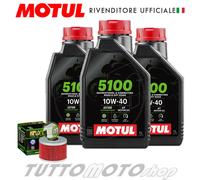 Tagliando HONDA TRX 300 2WD 1996 1997 1998 1999 2000 - Motul 5100 10W40 + Filtro