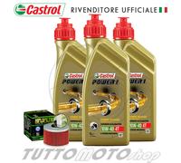 Tagliando HONDA TRX 300 FW Fourtrax 4WD 1994 1995 - Castrol 10W40 + Filtro