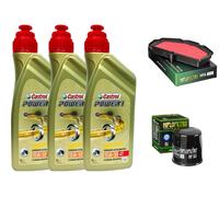 TAGLIANDO KAWASAKI ER-6N CASTROL 15W50 FILTRO OLIO ARIA HIFLO 2013/2016