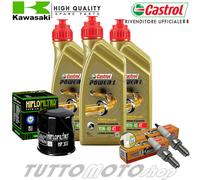 Tagliando KAWASAKI EX 300 R Ninja 2013-2017 / Kit Olio Castrol + Filtro Candele