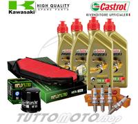 Tagliando KAWASAKI Ninja ZX-6R 636 / ABS 2016 2017 Olio Castrol + Filtri Candele