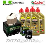 Tagliando KAWASAKI Z 750 2007 2008 2009 2010 2011 CASTROL POWER1 10W40 + Filtri