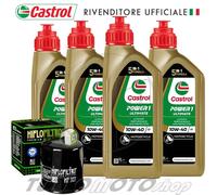 TAGLIANDO KAWASAKI Z 900 2017-2020 4 L CASTROL POWER 1 RACING 10W40 + FILTRO