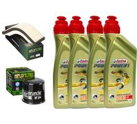 TAGLIANDO KAWASAKI ZX 10R 1000 2004 2007 CASTROL 15W50 FILTRO OLIO ARIA HIFLO