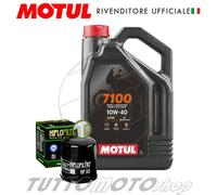 Tagliando KAWASAKI ZX-6R 600 Ninja Performance 2011 2012 4L Motul 7100 + Filtro