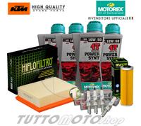 Tagliando KTM Adventure 1050 ABS 2015 2016 Kit Motorex Power Synt Filtri Candele