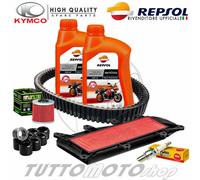 Tagliando KYMCO People 300 GTI 2010-2016 Kit Olio Filtri Candela Rulli Cinghia