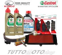 Tagliando KYMCO People 300 i S 2008-2012 / Kit Olio Castrol P1 10W40 4T Completo