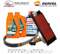 Tagliando KYMCO People 300 i S 2009 2010 Olio Repsol Filtro Candela Trasmissione