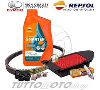 Tagliando KYMCO People One 125 I ABS 20121 2022 / Kit Olio Repsol 10W40 Completo