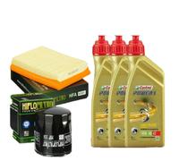 TAGLIANDO MOTO GUZZI GRISO 850 CASTROL 10W40 FILTRO OLIO ARIA HIFLO 2007