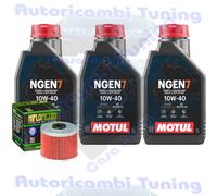 Tagliando Motul NGEN7 10W40 Per Adly ATV 300 Crossover Crossroad Sport II RS